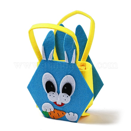 Bolsa de dulces de conejo de Pascua de telas no tejidas ABAG-P010-A03-1
