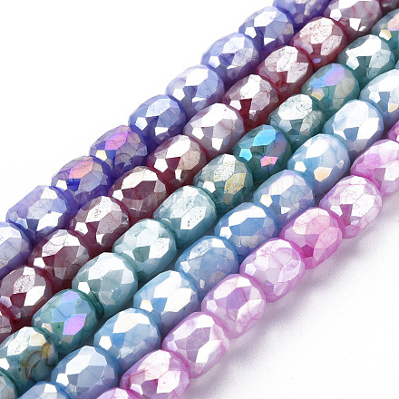Cuisson opaque de perles de verre peintes EGLA-N006-008-B-1