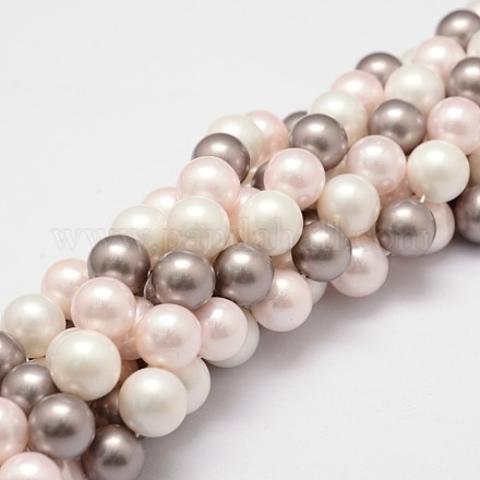 Chapelets de perles en coquille BSHE-L018-21-1