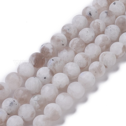Brins de perles de pierre de lune arc-en-ciel naturel G-B021-01A-1