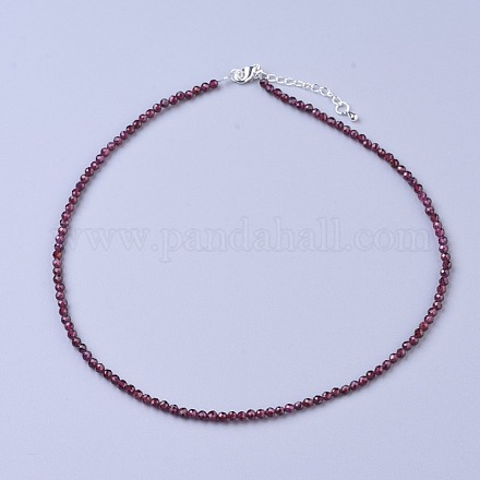 Grenat naturel colliers de perles NJEW-K114-C-A04-1