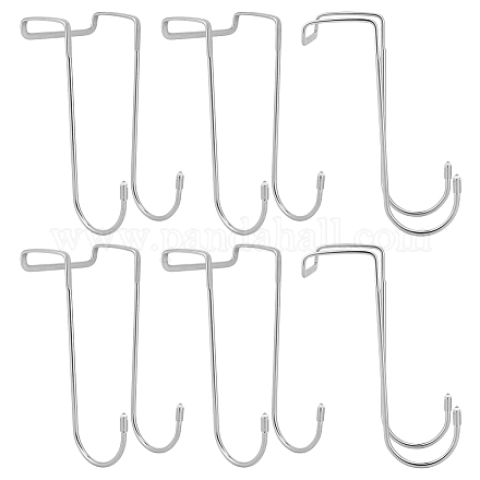 6шт железные крючки-вешалки AJEW-GO0002-77-1