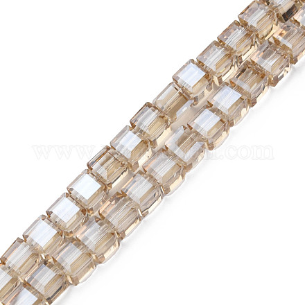 Placcare trasparente perle di vetro fili EGLA-N002-28-F04-1