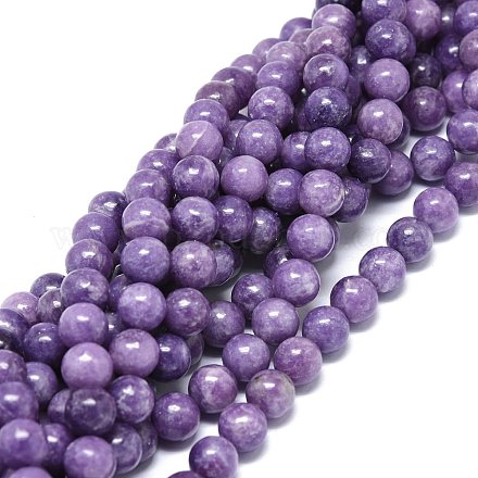 Fili di perle di giada lilla naturale G-O201A-05C-1