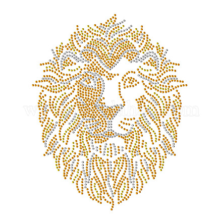 Львиная голова стекло исправление горный хрусталь DIY-WH0303-016-1