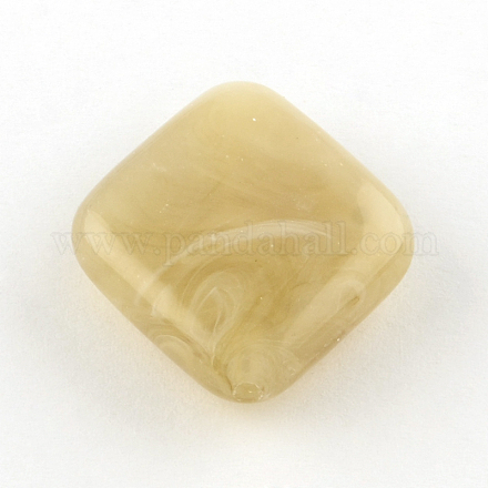 Rhombus Imitation Gemstone Acrylic Beads OACR-R043-23-1