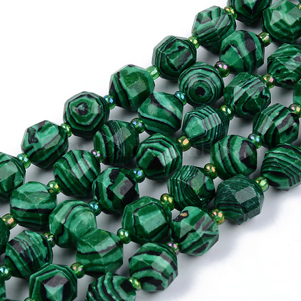 Chapelets de perles en malachite synthétique X-G-R482-28-10mm-1