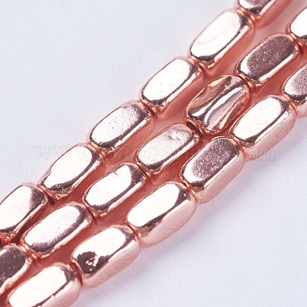 Electroplate Non-magnetic Synthetic Hematite Beads Strands G-F553-03C-RG-1