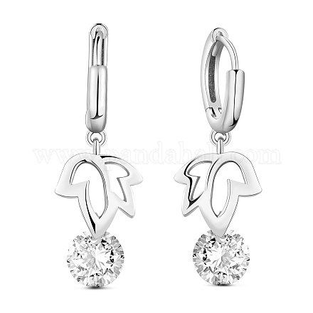 SHEGRACE 925 Sterling Silver Hoop Earrings JE514A-1