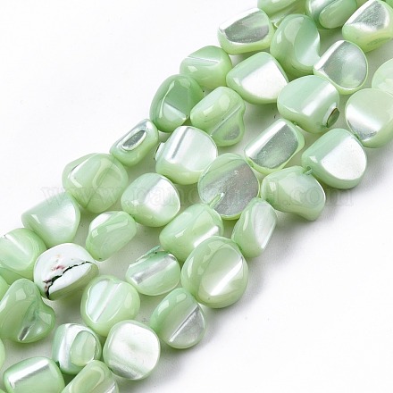 Chapelets de perles de coquille de trochid / trochus coquille SSHEL-N032-49-A04-1