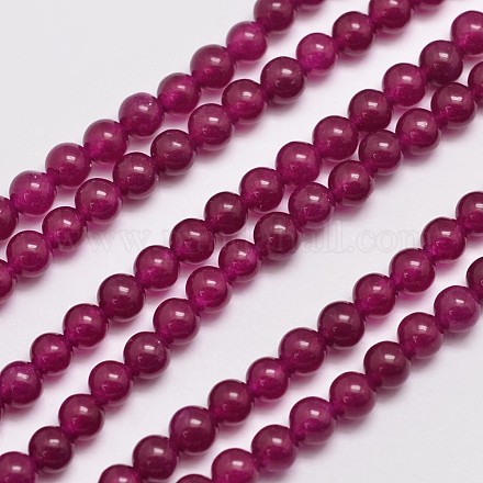 Natürliche und gefärbte Perle Malaysia Jade Stränge X-G-A146-4mm-A15-1