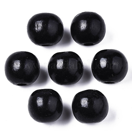 Spray Painted Natural Wood Beads WOOD-ZX040-01B-01-LF-1