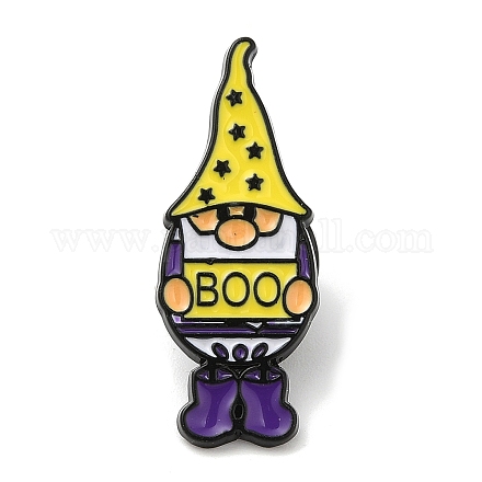 Gnome d'Halloween avec des épingles en émail pour femmes JEWB-D017-02E-EB-1