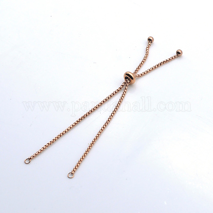 Fabbricazione di braccialetti con cursore in acciaio inossidabile regolabile 201 STAS-S105-JN646-3-1
