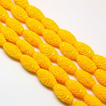 Synthetic Coral Beads Strands CORA-L031-14mm-09-1