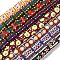 Handmade Lampwork Enamel Beads, Hand Drawn Beads, Bumpy Column, Mixed Color, 18.5~19.5x13~15.5mm, Hole: 2mm