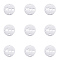 Mother's Day Theme, 304 Stainless Steel Links connectors, Laser Cut, Flat Round with Word MOM, Stainless Steel Color, 15x1mm, Hole: 1.5mm