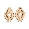 Poplar Dye Wood Pendants, Rhombus, Tan, 49.5x27.5x2.5mm, Hole: 1.5mm