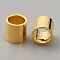 Brass Spacer Beads, Tube/Column, Real 18K Gold Plated, 2x2mm, Hole: 1.5mm