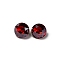 Glass Rhinestone Cabochons, Pointed Back & Back Plated, Faceted, Flat Round, Light Siam, 6x4~4.5mm