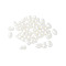 ABS Imiattion Beads, Peanut, White, 6.5x4x3mm, Hole: 1.6mm, about 1075pcs/43g