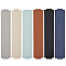 12Pcs 6 Colors Imitation Leather Pen Holder, with Elastic Strap, Rectangle, Mixed Color, 16.5x3.5x0.4cm, 2pcs/color