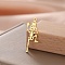 Stainless Steel Pendants, Skeleton, Real 18K Gold Plated, 28x13mm