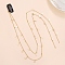 Alloy Tassels Snap Hair Clips, Hair Accessories for Women & Girls, Moon Star DIY Hair Ornaments, Golden, 500mm