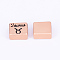 Alloy Enamel Beads, Rectangle with Twelve Constellations, Taurus, 8.5x9.5x5.5mm, Hole: 2.5mm