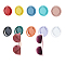 20Pcs 10 Colors Alloy Cell Phone Flat Round Holder Stand, Finger Grip Ring Kickstand, Mixed Color, 30.5~31x4mm, 2pcs/color