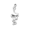 Tibetan Style Alloy Pendants, Snake, 28.5x9.5x3mm, Hole: 1.4mm