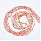 Natürliche rosa Aventurin Perlen Stränge X-G-J002-12-2