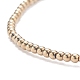 Glass Round Beaded Stretch Bracelet for Women BJEW-JB07911-02-4
