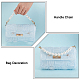Asas de bolso con cuentas de perlas de imitación de plástico pandahall elite FIND-PH0009-45-3
