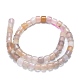 Chapelets de perles en agate naturelle de fleurs de cerisier G-K245-C11-07-2