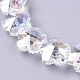Electroplate Glass Beads Strands EGLA-F132-AB03-3