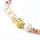 Bracelets stretch avec perles en verre X-BJEW-JB06414-6