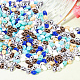 SUNNYCLUE 1 Box 800Pcs 8 Colors 2 Hole Seed Beads Czech Glass Bead Double Hole Beads for jewellery Making Braiding Beads Set Beading Kit Bracelets Earrings Supplies Spacer Beads & Bead Assortments SEED-SC0001-02-4