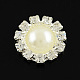 Garment Accessories Half Round ABS Plastic Imitation Pearl Cabochons RB-S020-02-1