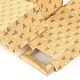 Bolsas de dulces de papel de rectángulo de tema de nochebuena CARB-G007-01C-5