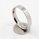 Moda 304 anillos de acero inoxidable RJEW-J002-03-2