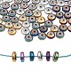 210Pcs 6 Colors Vacuum Plating Non-magnetic Synthetic Hematite Beads G-CJ0001-45-1
