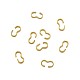 鉄のクイックリンクコネクター  チェーンパーツ  ナンバー3形の留め金  ゴールドカラー  7.5~8x4x1~2mm IFIN-TA0001-06G-3