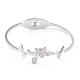 304 Stainless Steel Bangles BJEW-O184-11-2