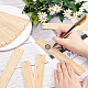 BENECREAT 24Pcs Blank Bamboo Bookmark Rectangle Bamboo Tags 2mm Thick Unfinished Wood Hanging Tags with Holes for Engraving Painting DIY FIND-BC0003-45B-3