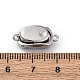 Прямоугольные латунные застежки-коробочки KK-P291-48P-01-3
