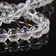 Chapelets de perles en verre rondes X-GR8mm01Y-AB-2