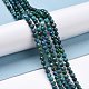 Brins de perles naturelles de chrysocolle et de lapis-lazuli G-D463-08C-4