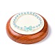 Bandeja de exhibición de pulseras de joyería de pesentación de madera redonda plana ODIS-P008-15A-01-1