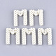 Perles tressées en plastique faites main avec abs FIND-T039-18-M-1